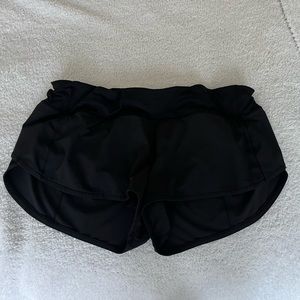 Black Lululemon Speed Up Shorts Size 10
